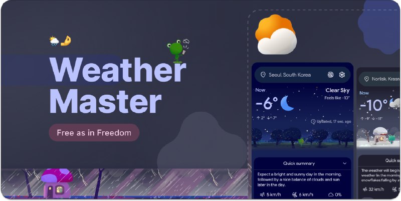 GitHub - PranshulGG/WeatherMaster: A Weather app for android 🌦🌞☔